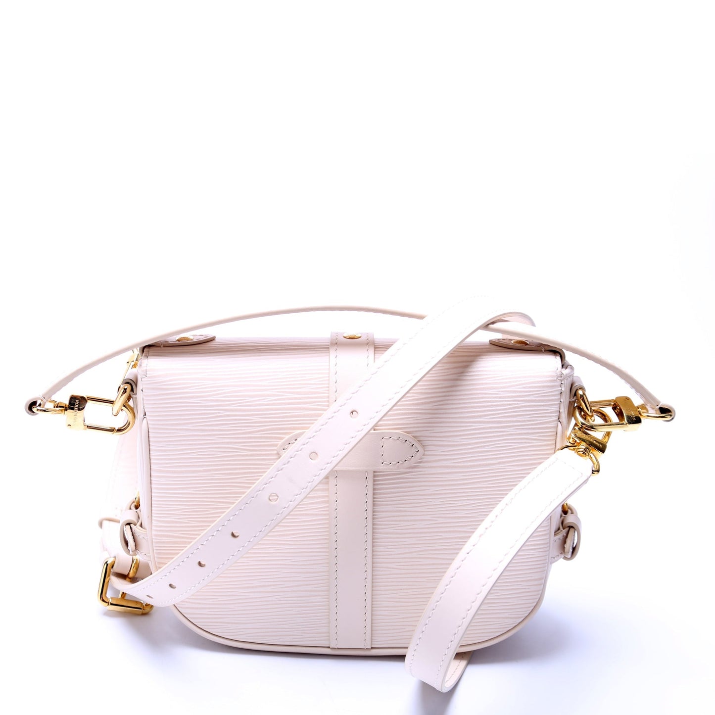 Louis Vuitton Saumur BB Softer White Epi Handbag