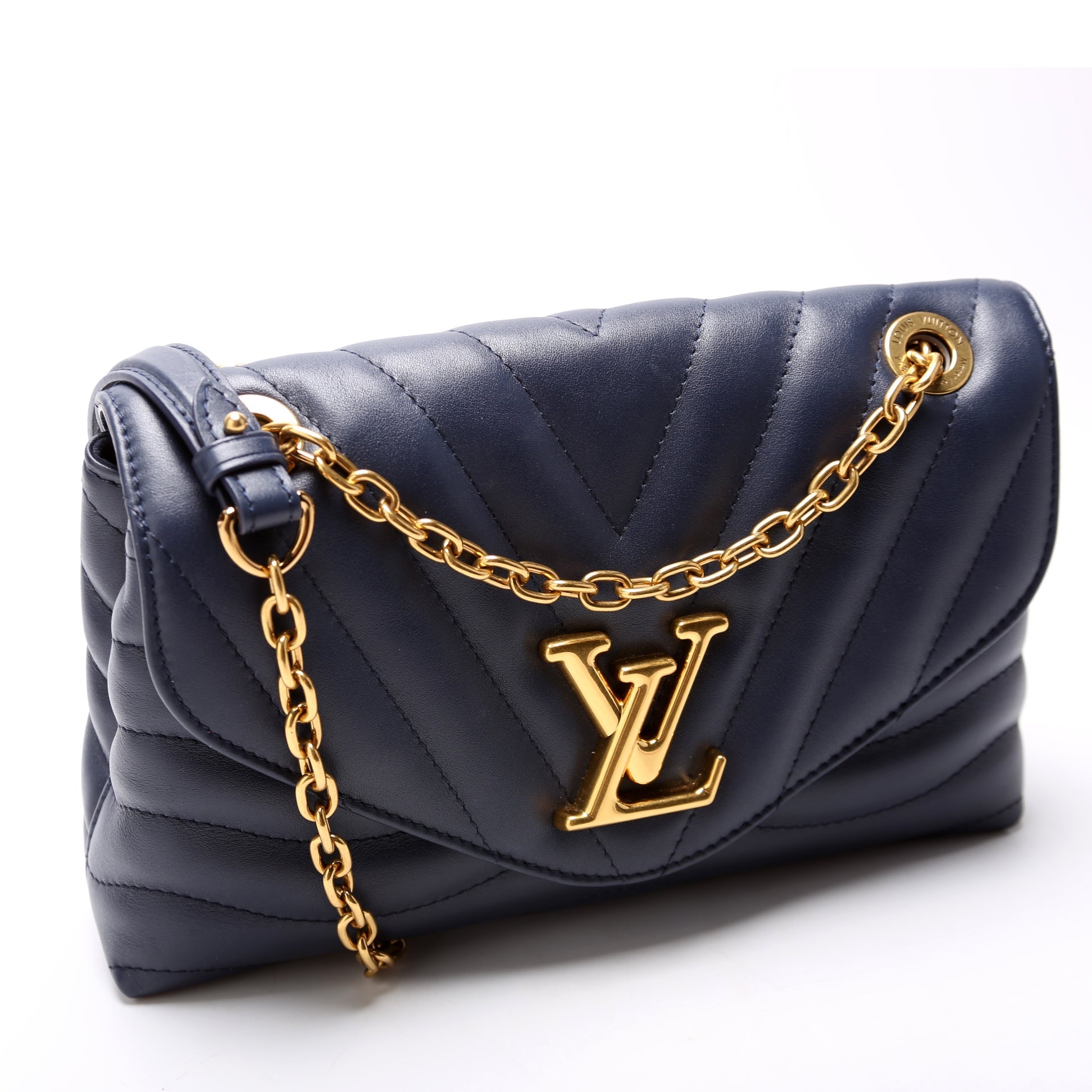 Louis Vuitton New Wave MM Navy Handbag