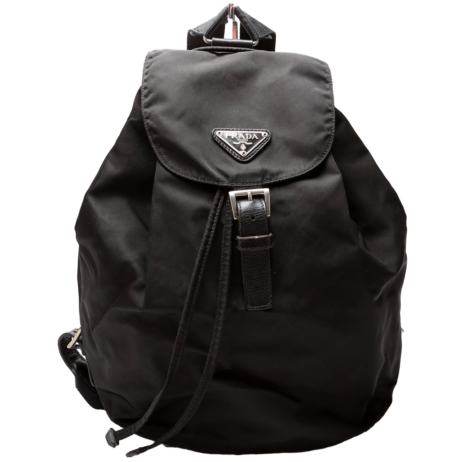 Prada Top Backpack Bag Nylon Black