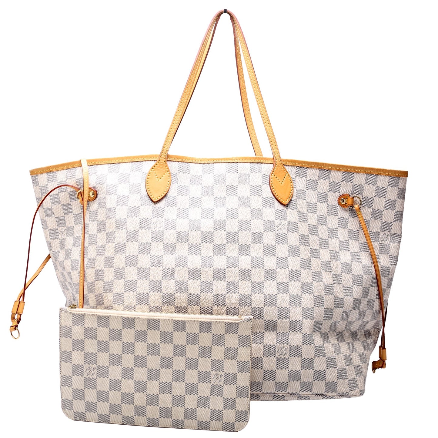 Louis Vuitton Neverfull W GM Azur Damier Wallet Case Azur 5