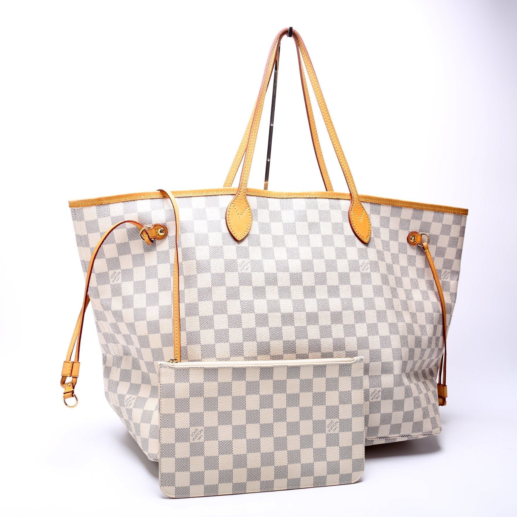 Louis Vuitton Neverfull W GM Azur Damier Wallet Case Azur 5