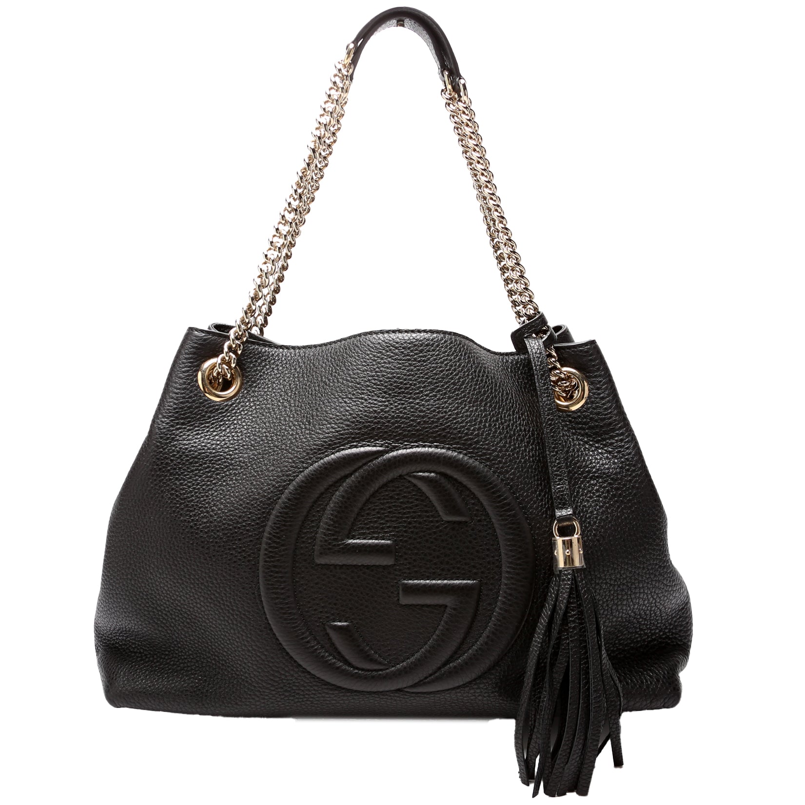 Gucci Soho Newer Black Chain Tote Bag