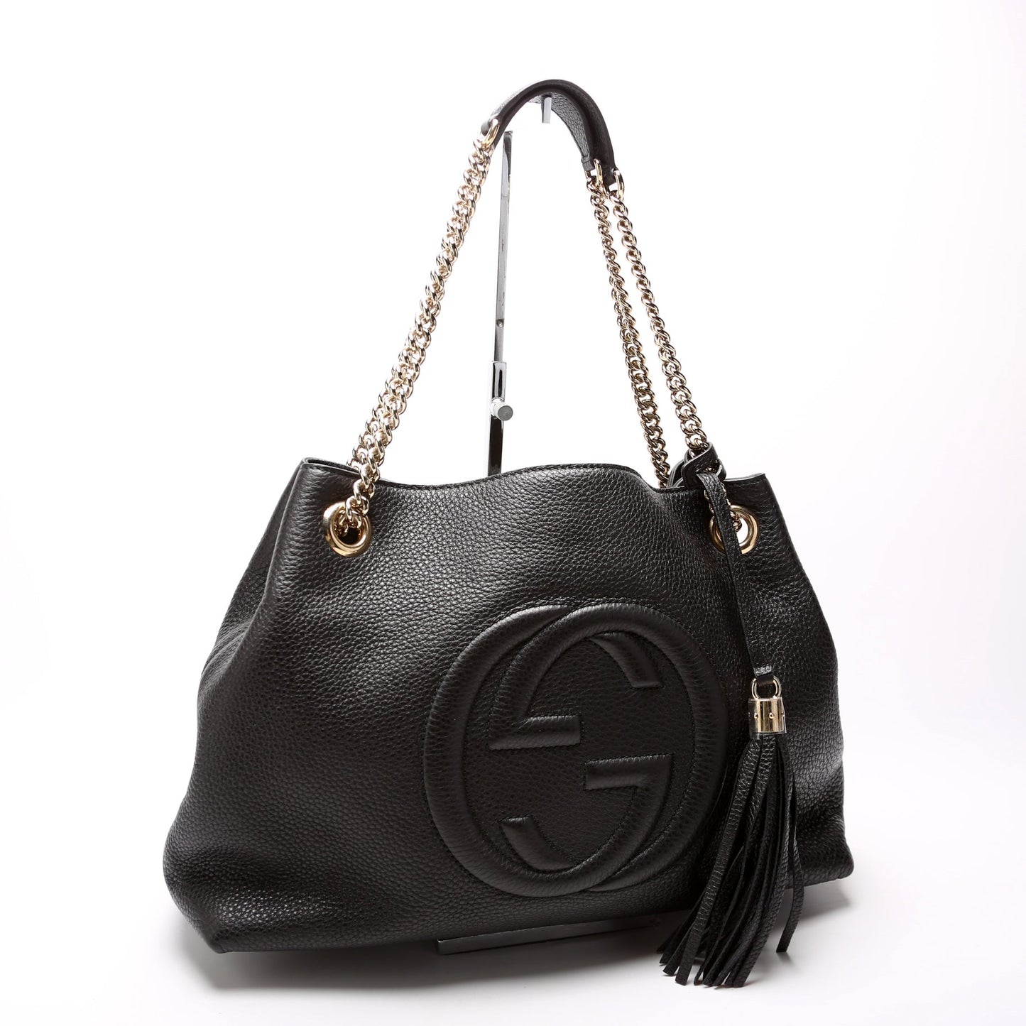 Gucci Soho Newer Black Chain Tote Bag