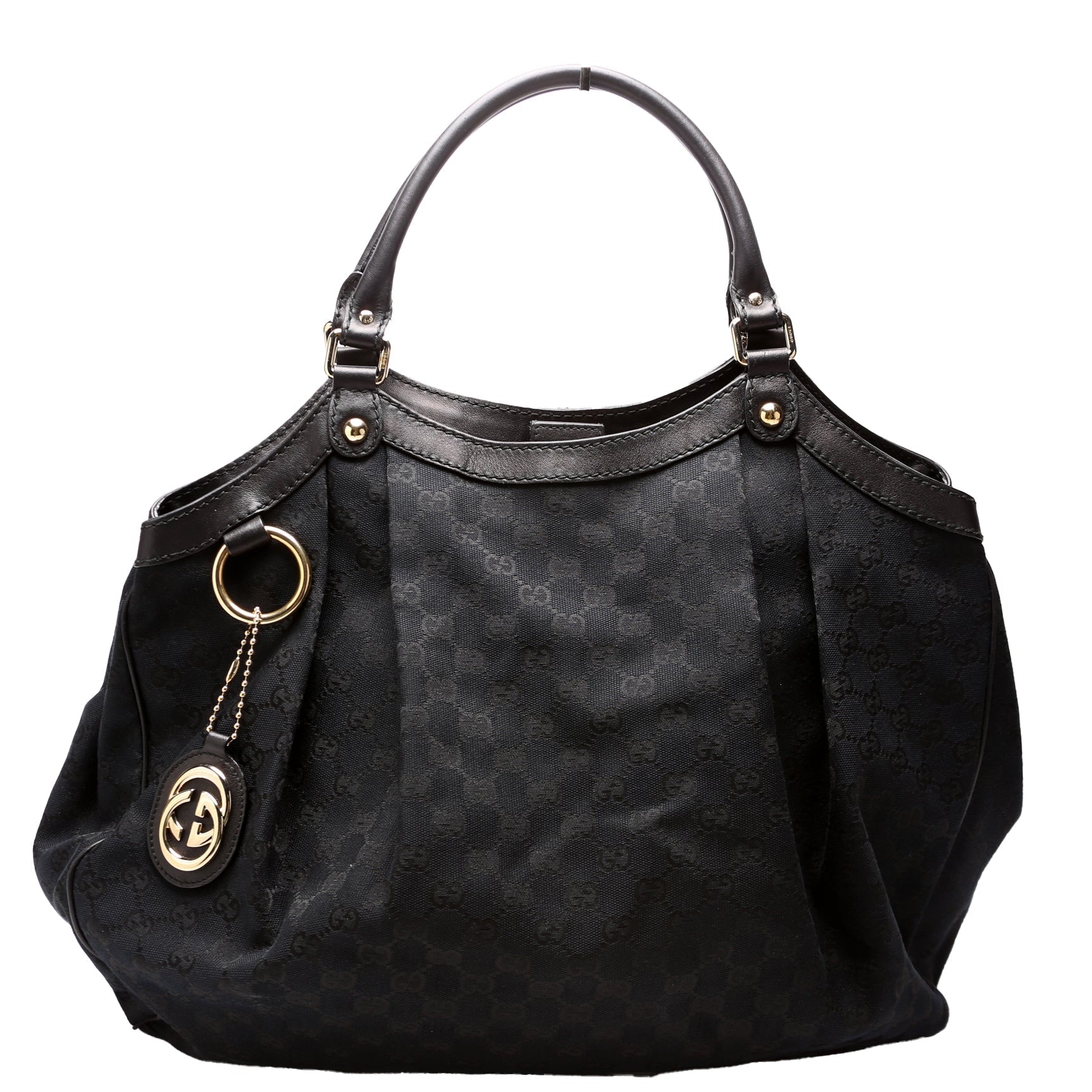 Gucci Sukey GG Canvas Black Large Travel Bag