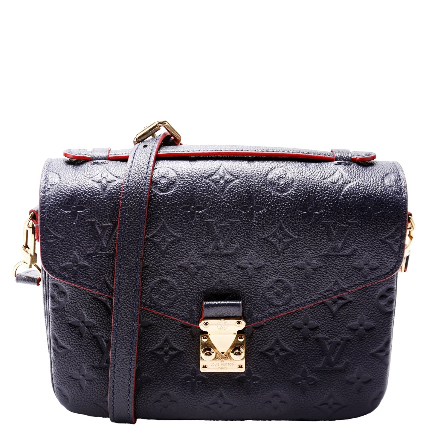Louis Vuitton Pochette Metis Navy Empreinte Clutch Bag