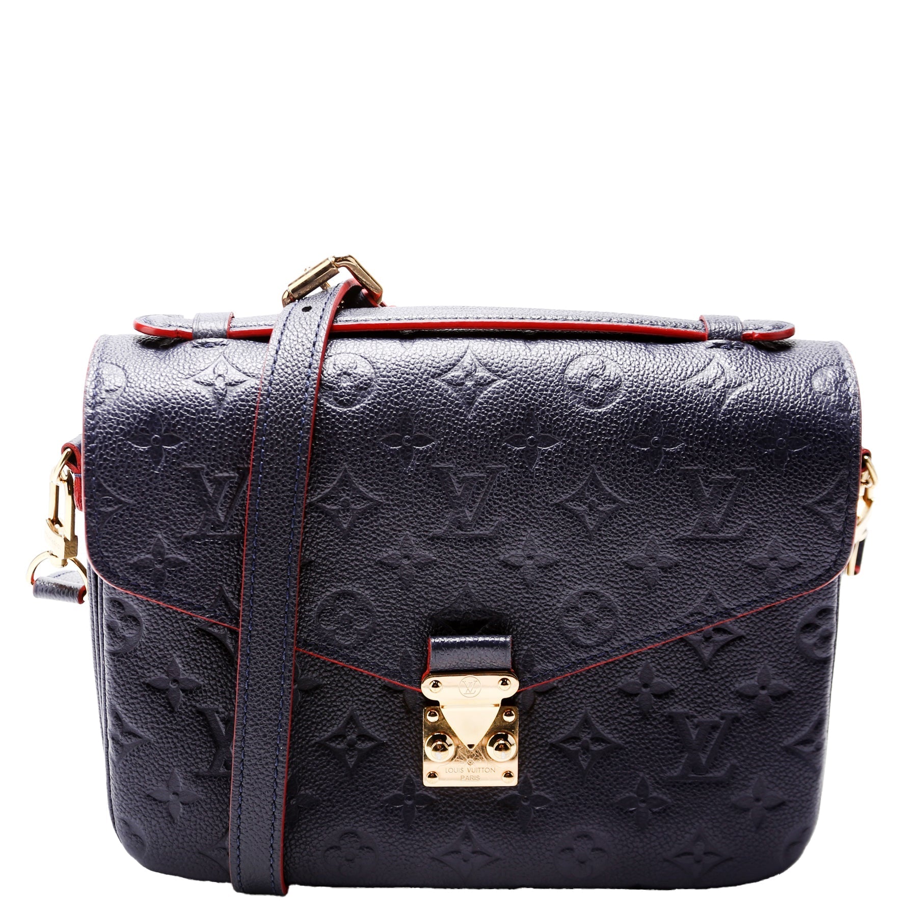 Louis Vuitton Pochette Metis Navy Empreinte Clutch Bag