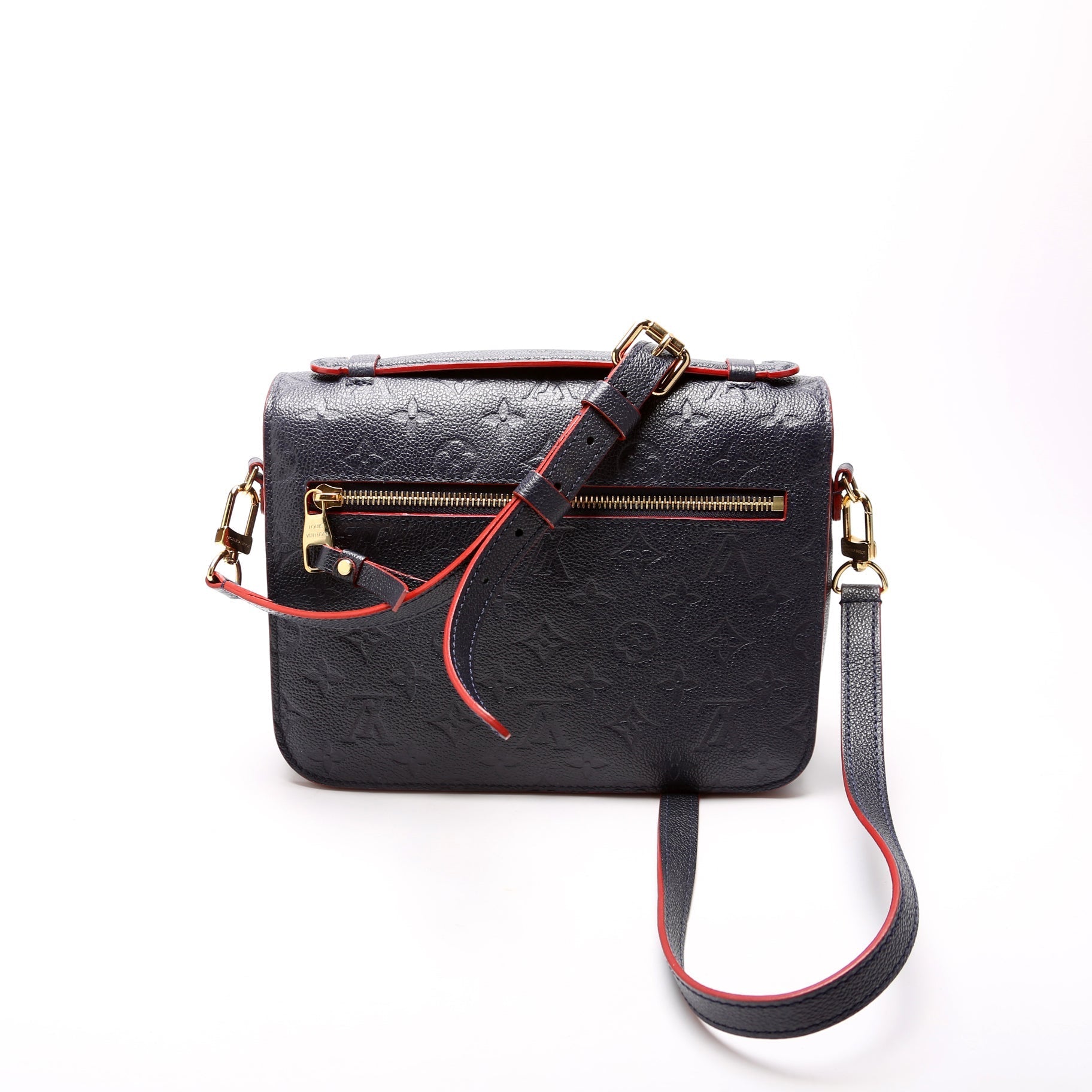 Louis Vuitton Pochette Metis Navy Empreinte Clutch Bag