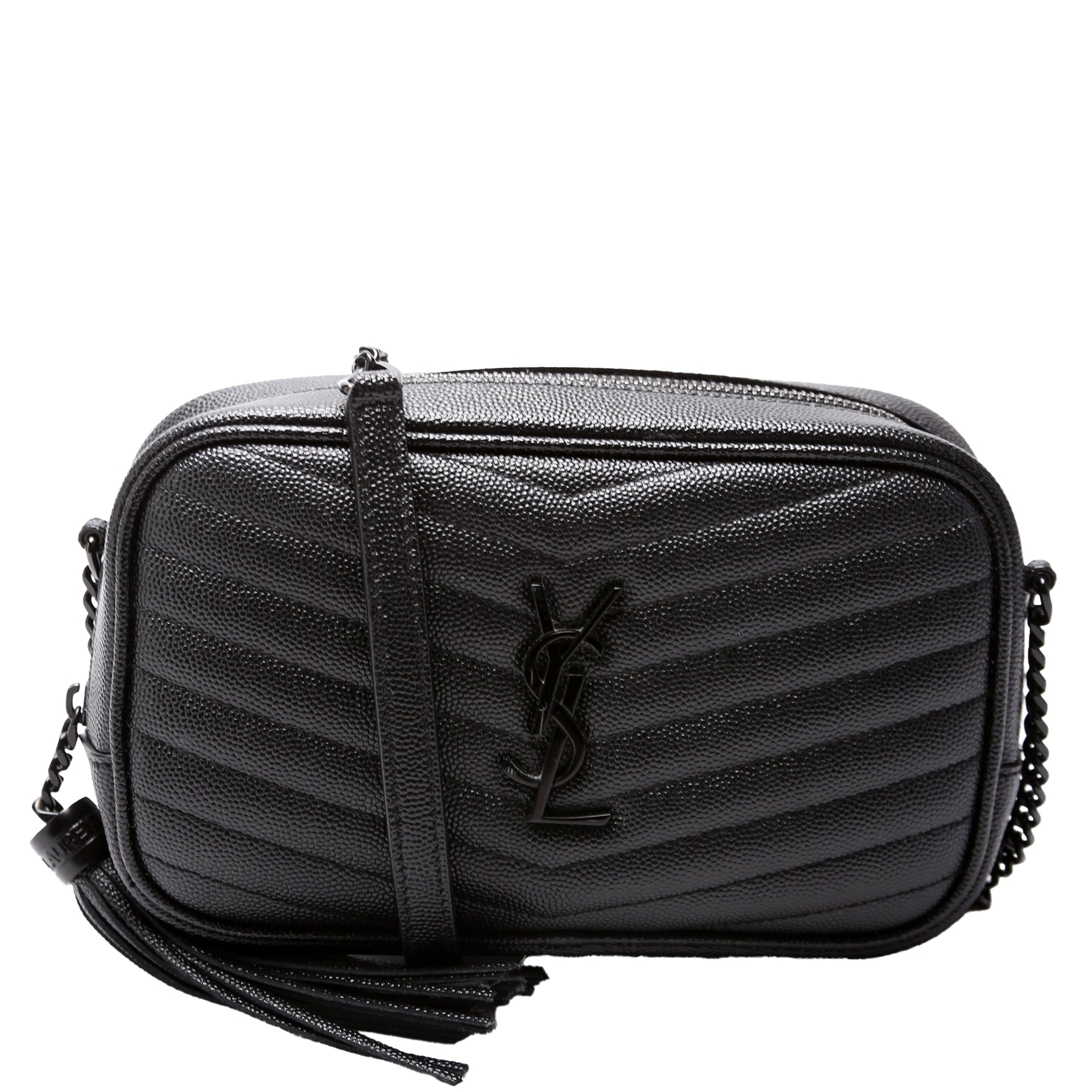 YSL Saint Laurent Lou Camera Bag Black Mini Travel Bag