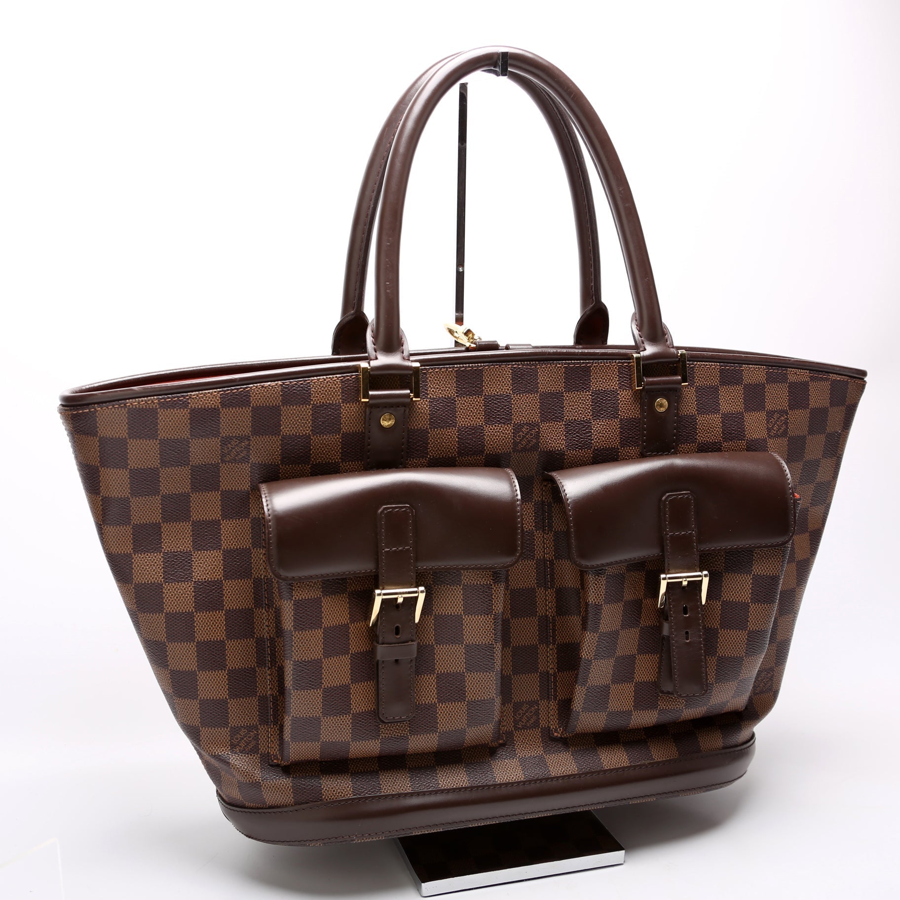 Louis Vuitton Manosque GM Ebene Damier Handbag Ebene 4