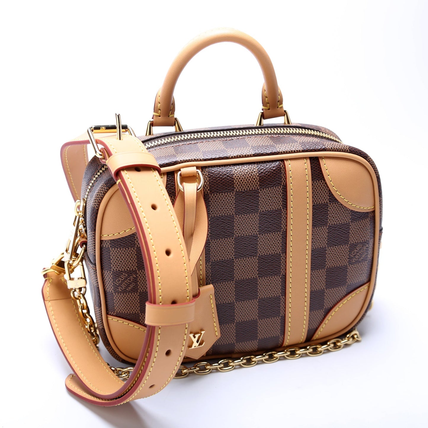 Louis Vuitton Valisette Souple BB Ebene Damier Handbag Ebene 1
