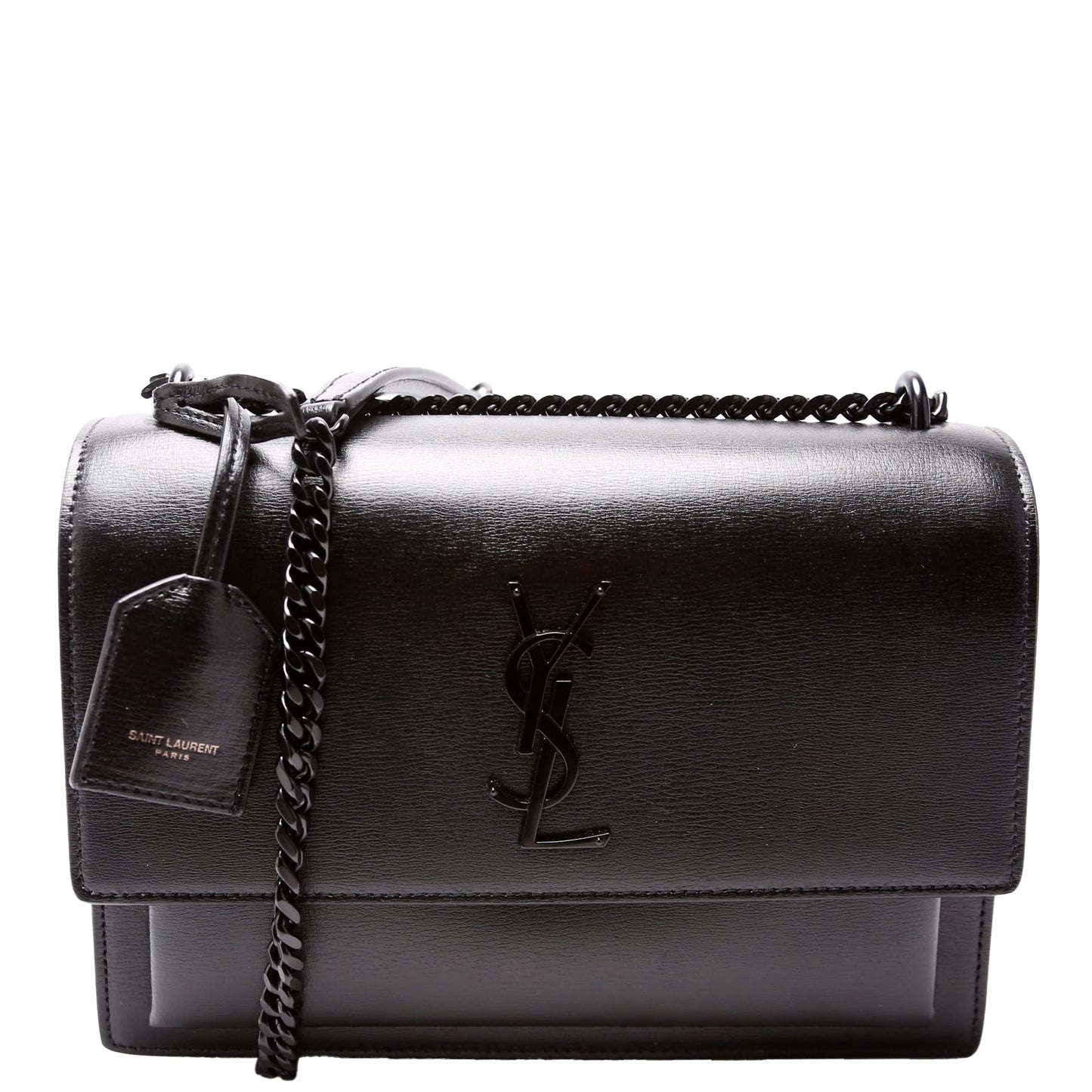 YSL Saint Laurent Saint Laurent Sunset Smooth Bag Leather Black Travel Bag