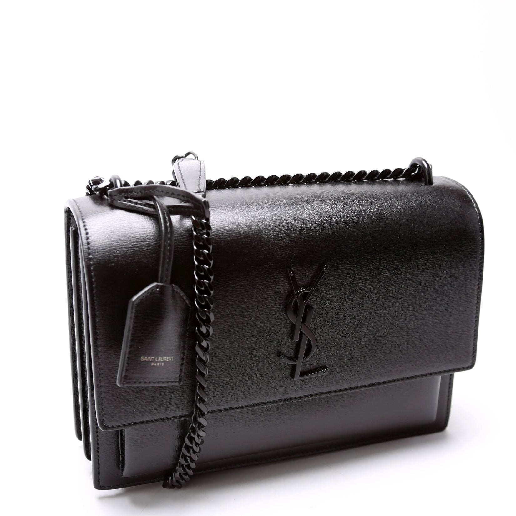 YSL Saint Laurent Saint Laurent Sunset Smooth Bag Leather Black Travel Bag