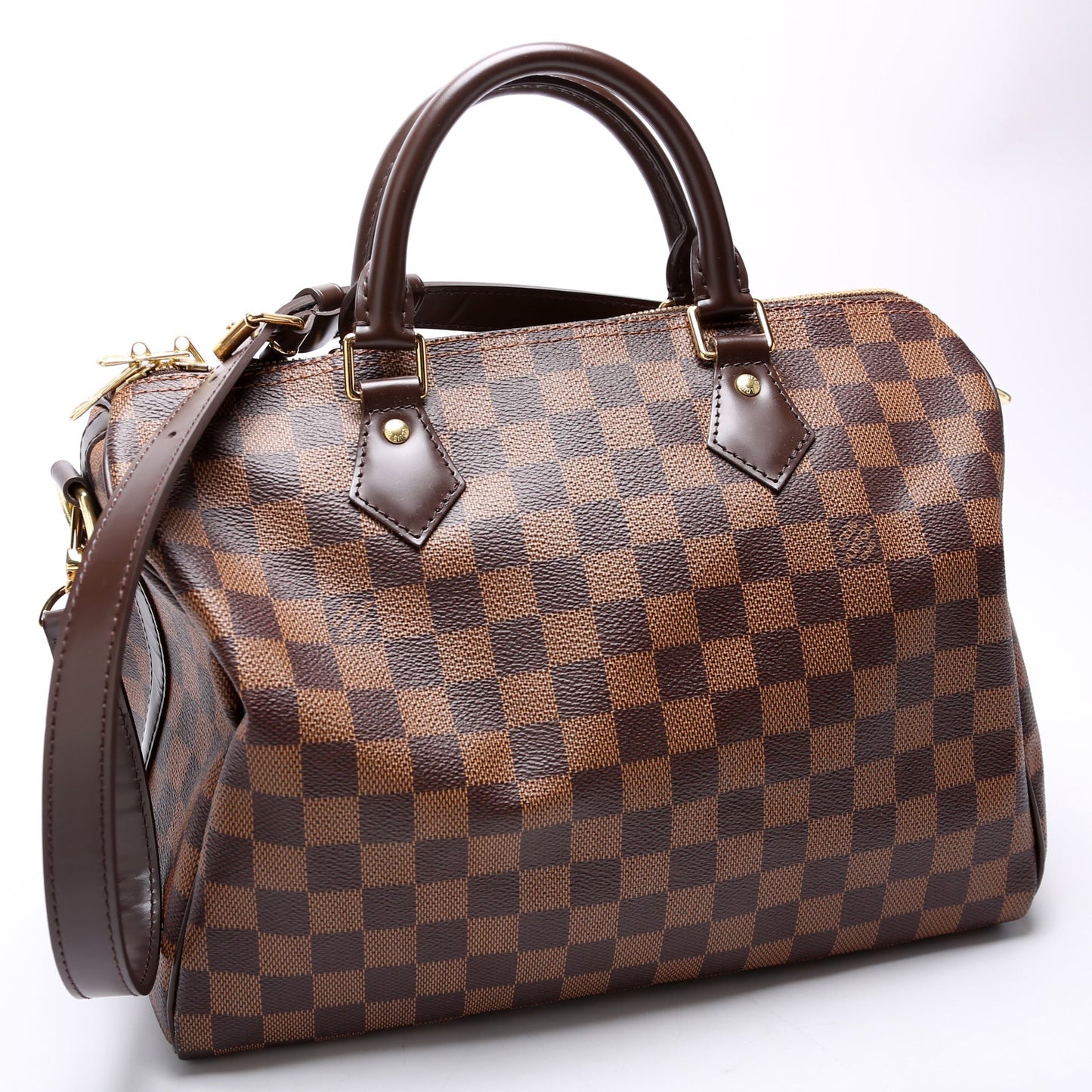 Louis Vuitton Speedy 30 Bandouliere Ebene Damier Handbag Ebene 5