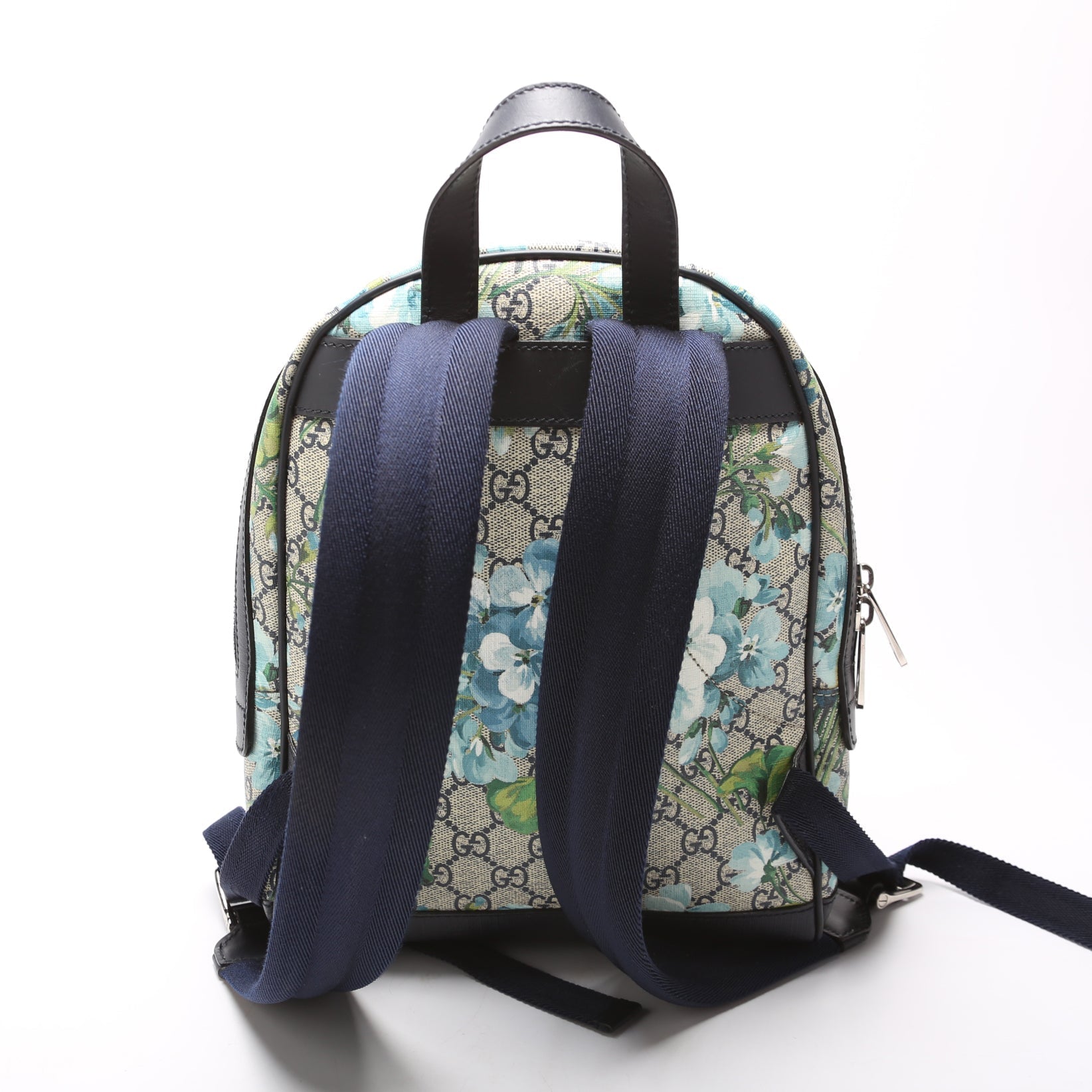 Gucci GG Supreme Blooms Backpack Navy