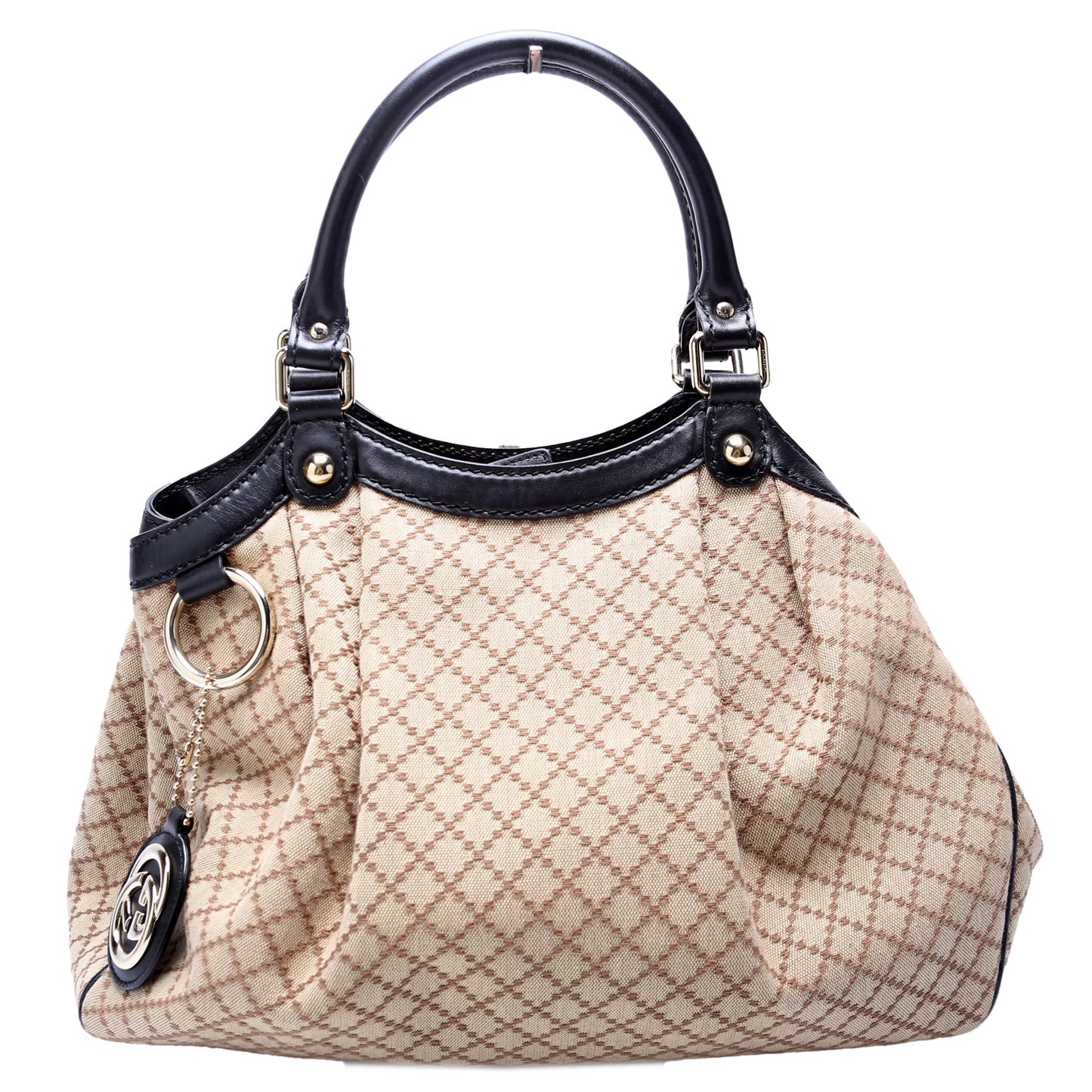 Gucci Sukey Diamante Canvas Medium Travel Bag Canvas Medium
