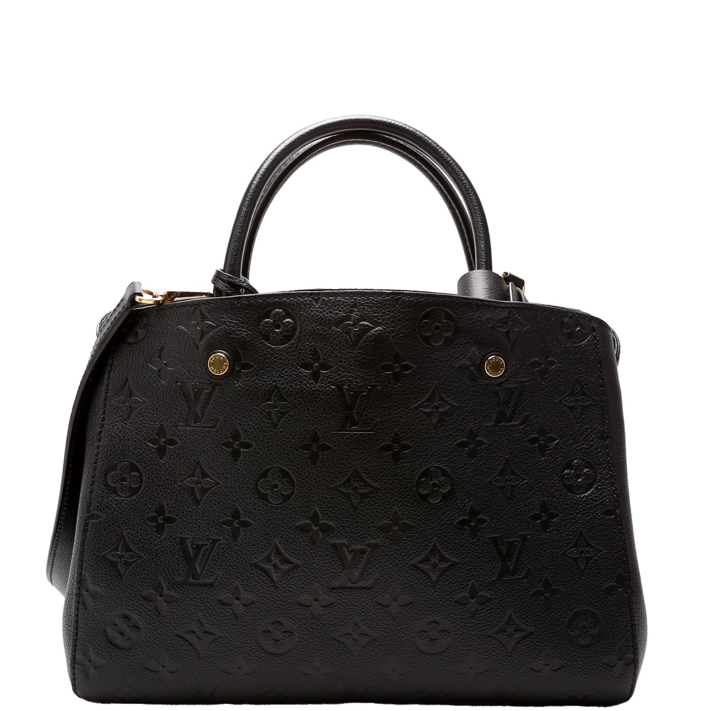 Louis Vuitton Montaigne MM Empreinte Black Handbag Black 2