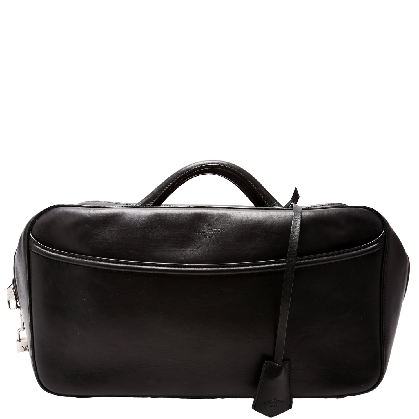 Louis Vuitton Frontier Suitcase Leather Black Handbag