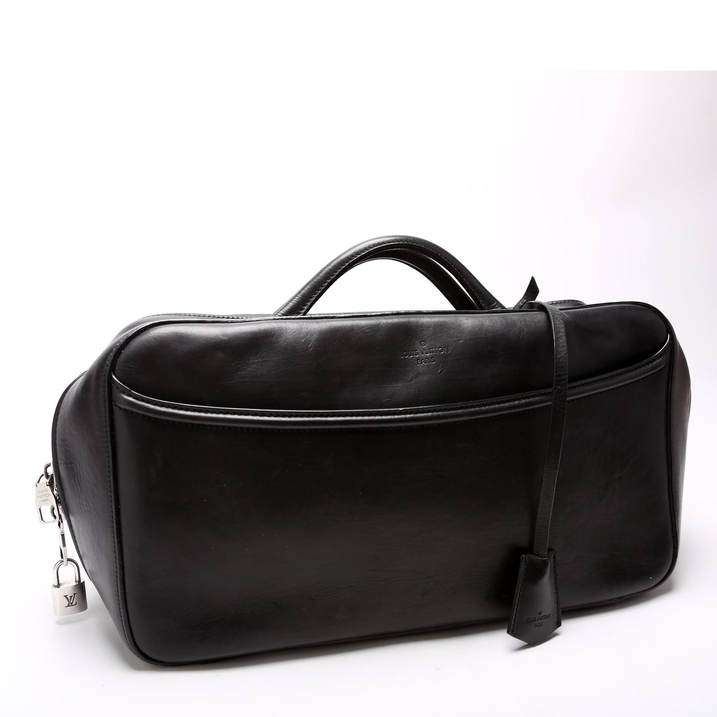 Louis Vuitton Frontier Suitcase Leather Black Handbag