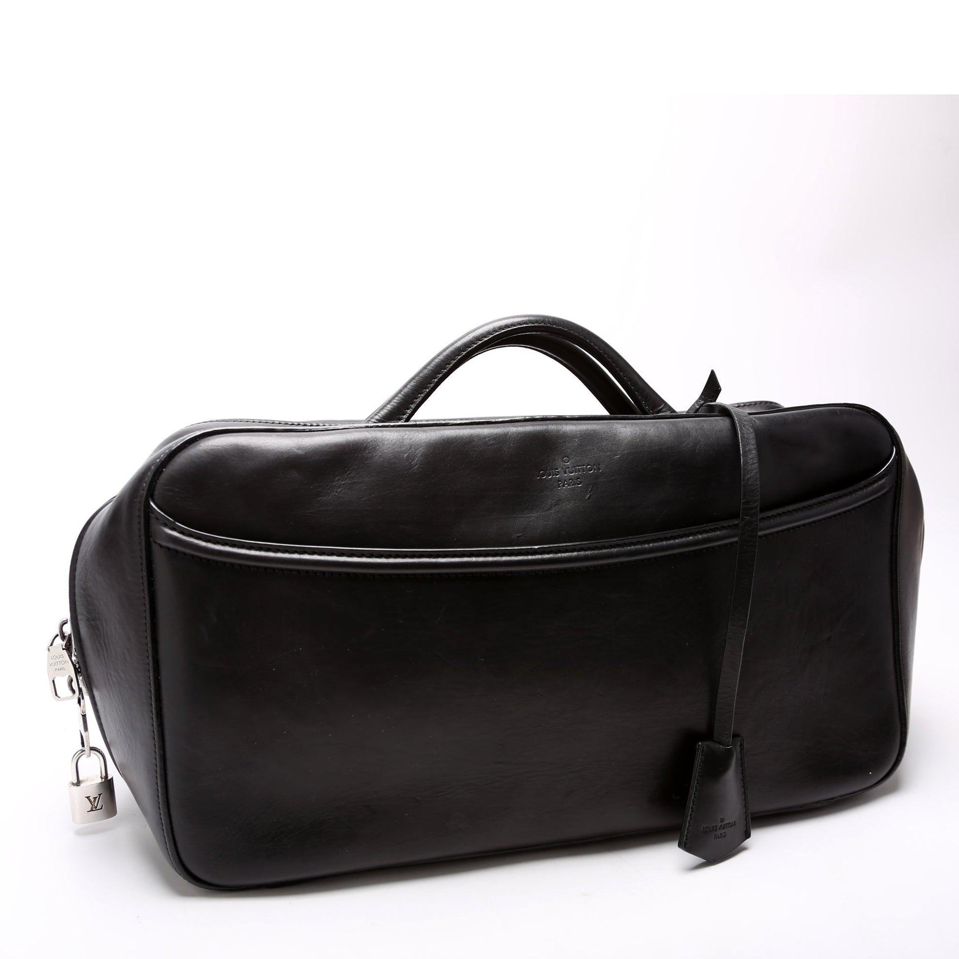 Louis Vuitton Frontier Suitcase Leather Black Handbag
