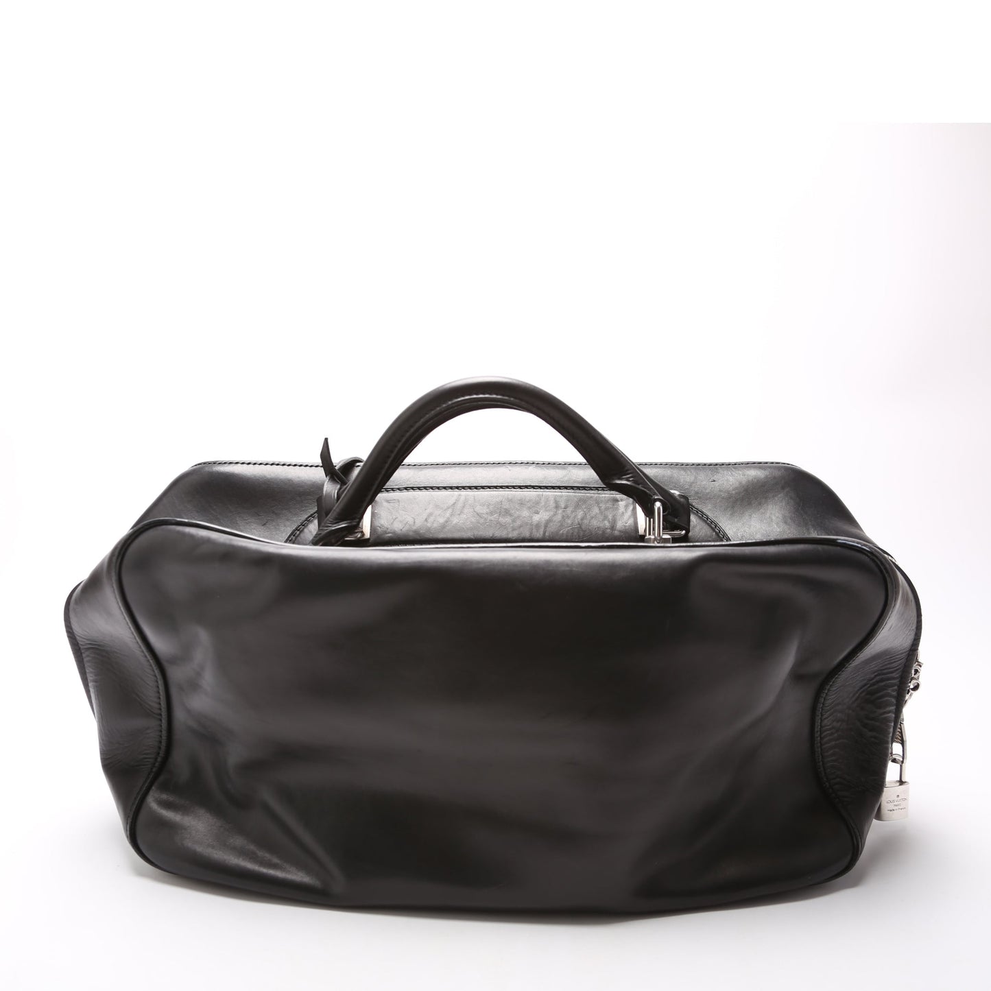 Louis Vuitton Frontier Suitcase Leather Black Handbag