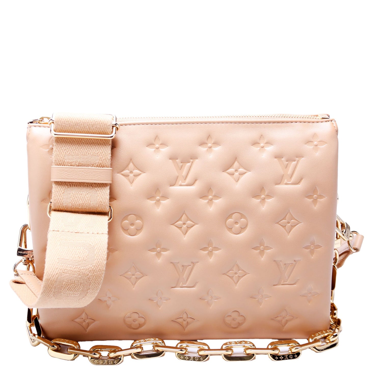 Louis Vuitton Coussin PM NV Tan Lambskin Handbag