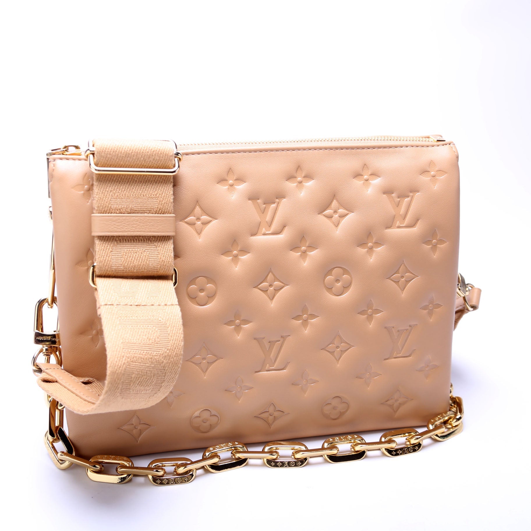 Louis Vuitton Coussin PM NV Tan Lambskin Handbag
