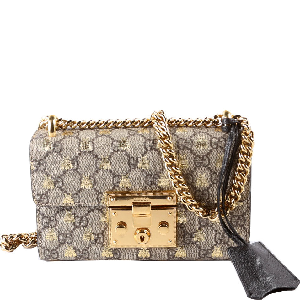 Gucci Padlock GG Supreme Bee Small Travel Bag Small 1