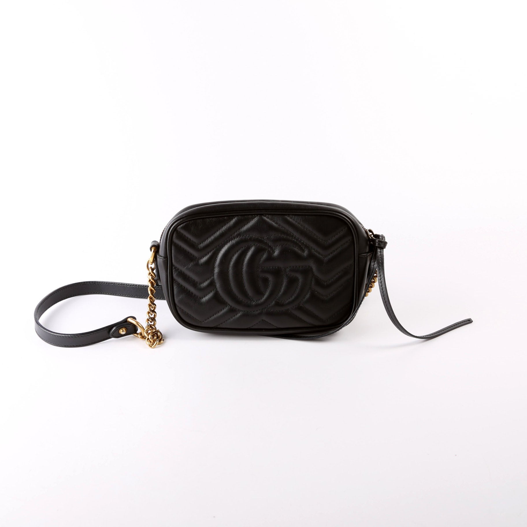 Gucci Marmont Camera Black Mini Travel Bag