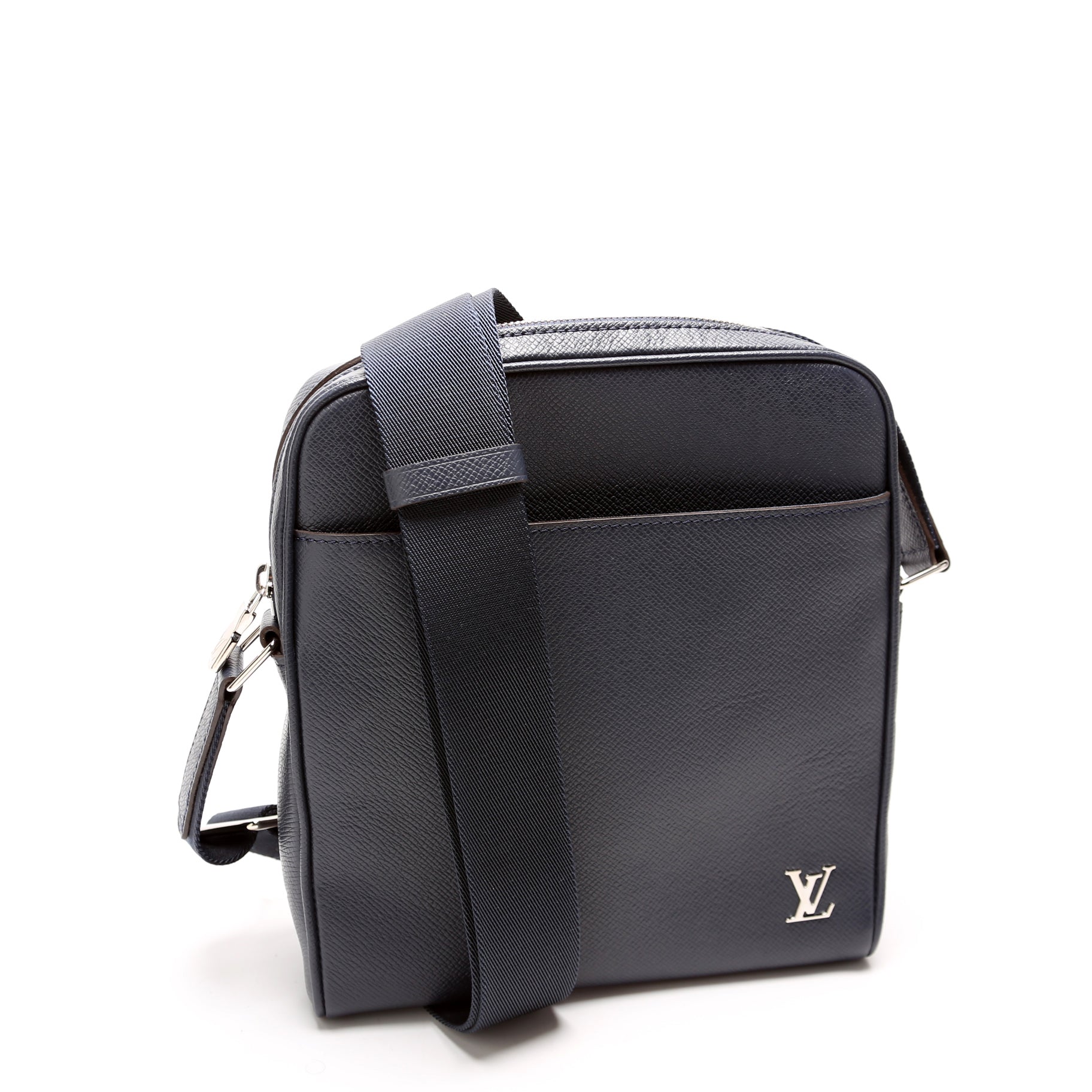 Louis Vuitton Alex BB Messenger Taiga Blue Crossbody Bag