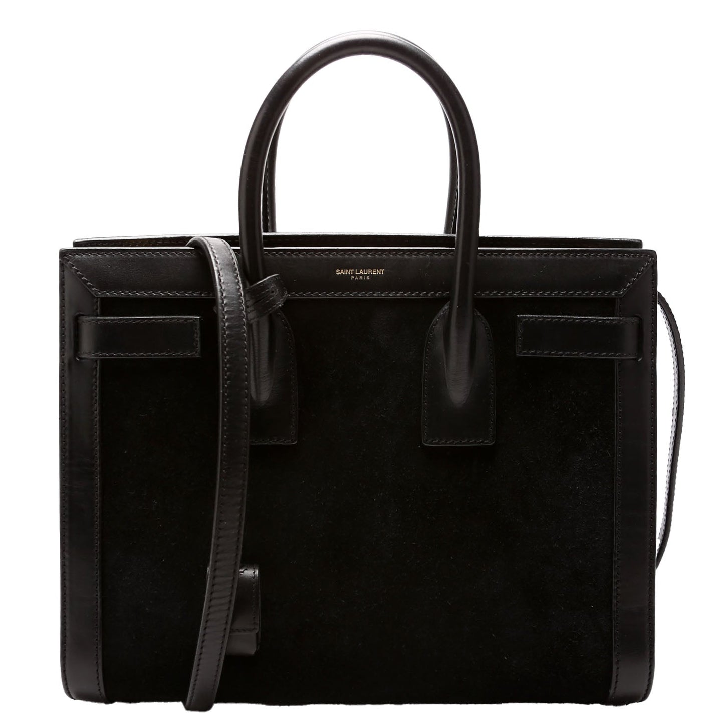 YSL Saint Laurent Sac De Jour Bag Black Small Travel Bag Small 355153 Black