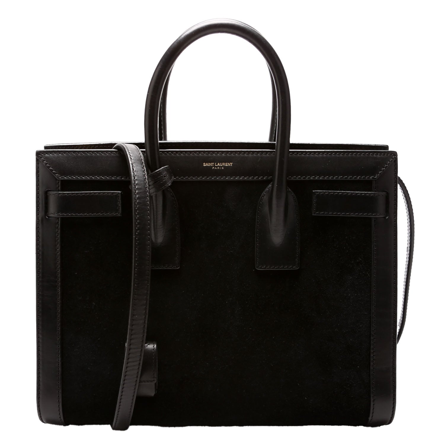 YSL Saint Laurent Sac De Jour Bag Black Small Travel Bag Small 355153 Black