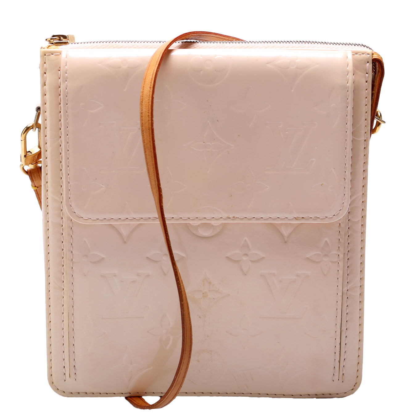 Louis Vuitton Mott Cream Vernis Handbag