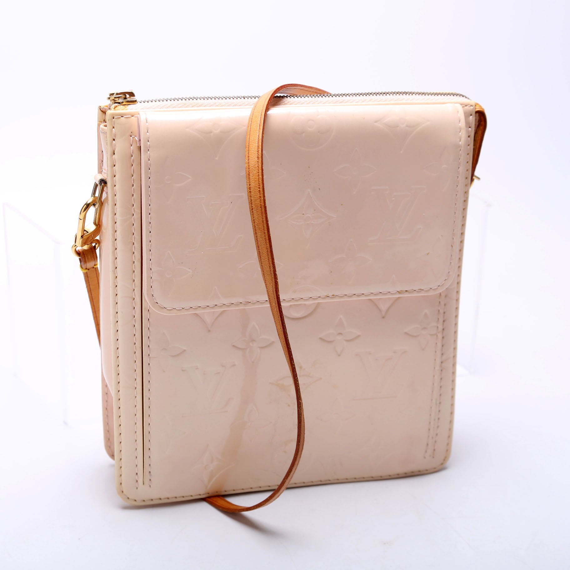 Louis Vuitton Mott Cream Vernis Handbag
