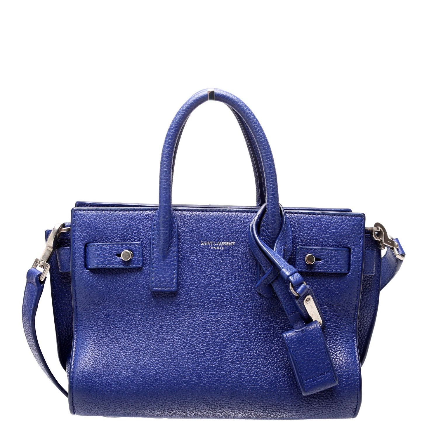 YSL Saint Laurent Sac De Jour Baby Souple Bag Blue Travel Bag