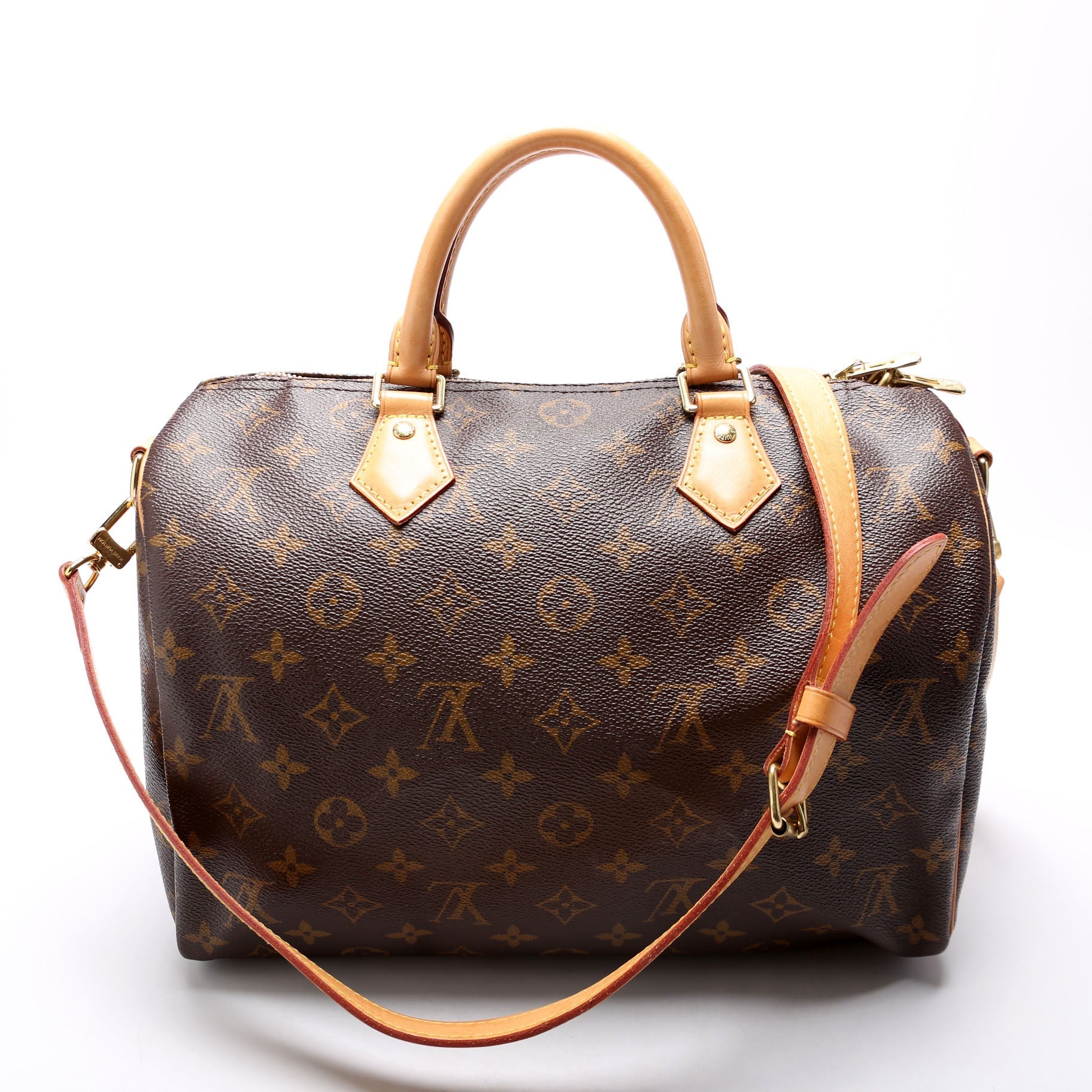 Louis Vuitton Speedy 30 W Monogram Handbag Monogram 1