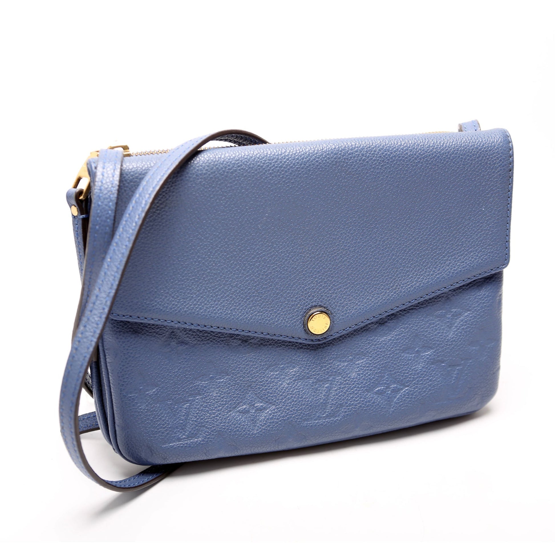 Louis Vuitton Twice Blue Empreinte Handbag