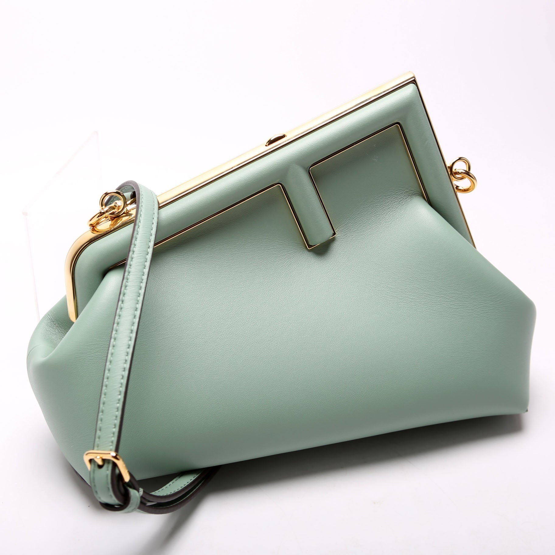 Fendi 8Bp129 First Mint Bag Green Small Travel Bag