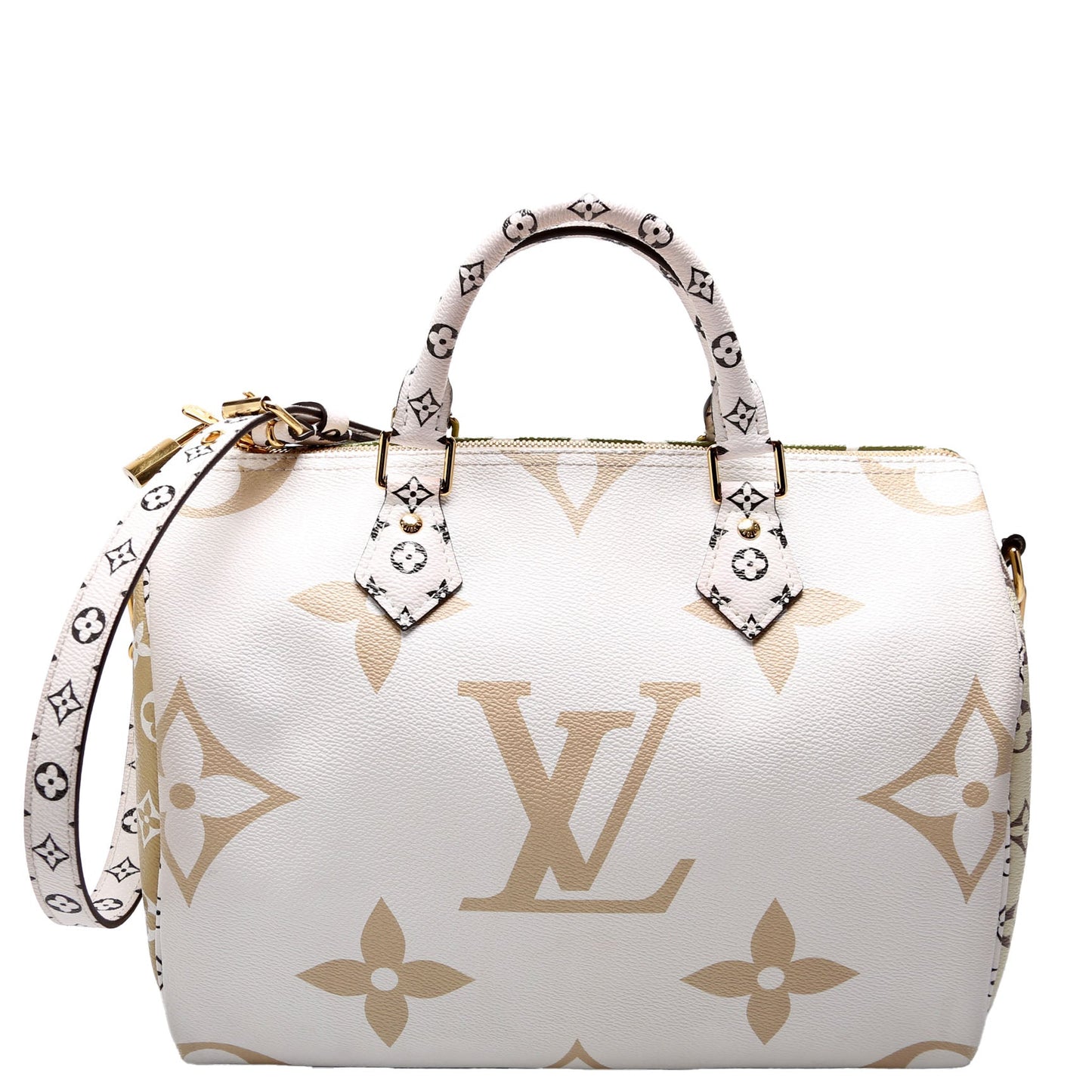 Louis Vuitton Speedy 30 Bandouliere Giant Monogram Green Handbag