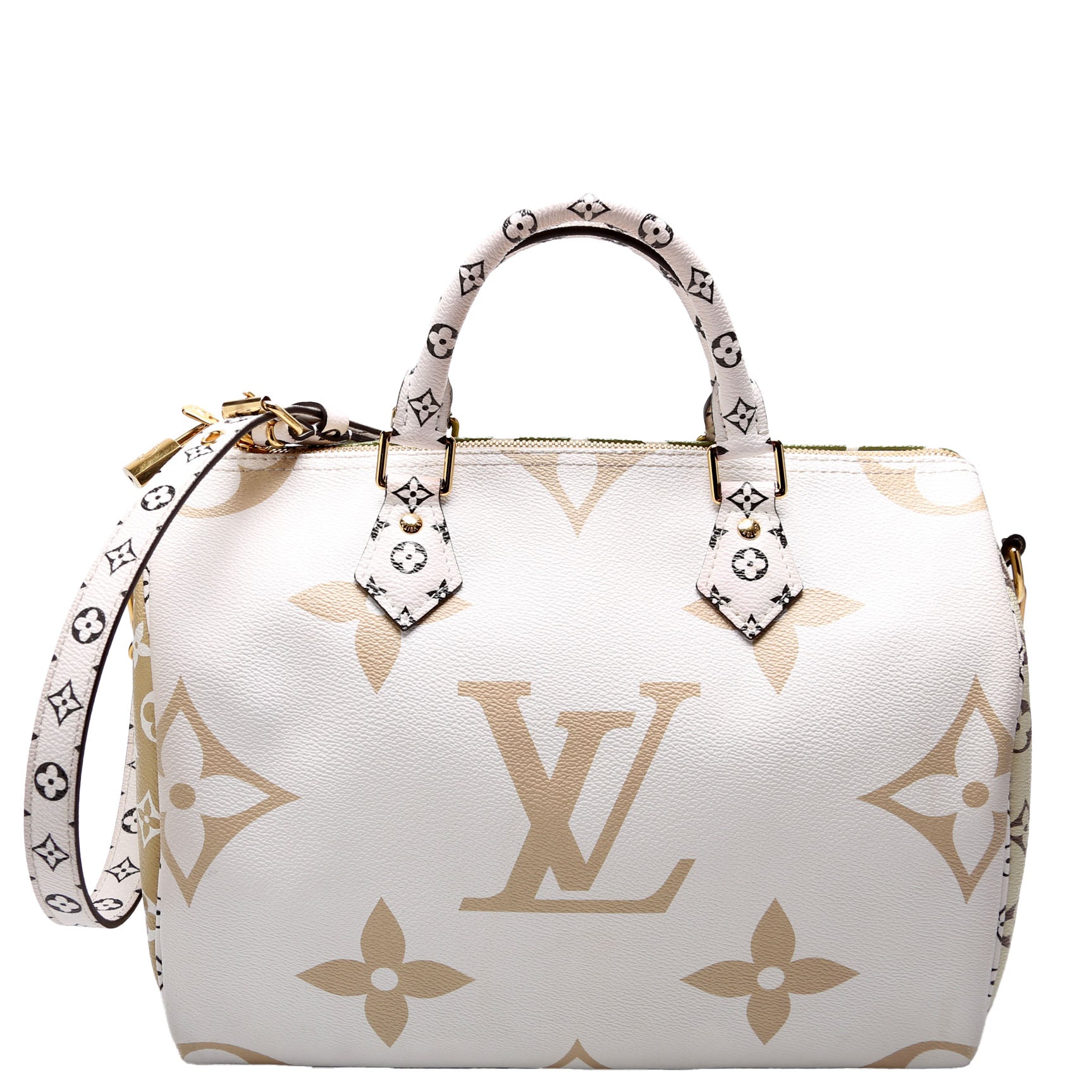 Louis Vuitton Speedy 30 Bandouliere Giant Monogram Green Handbag