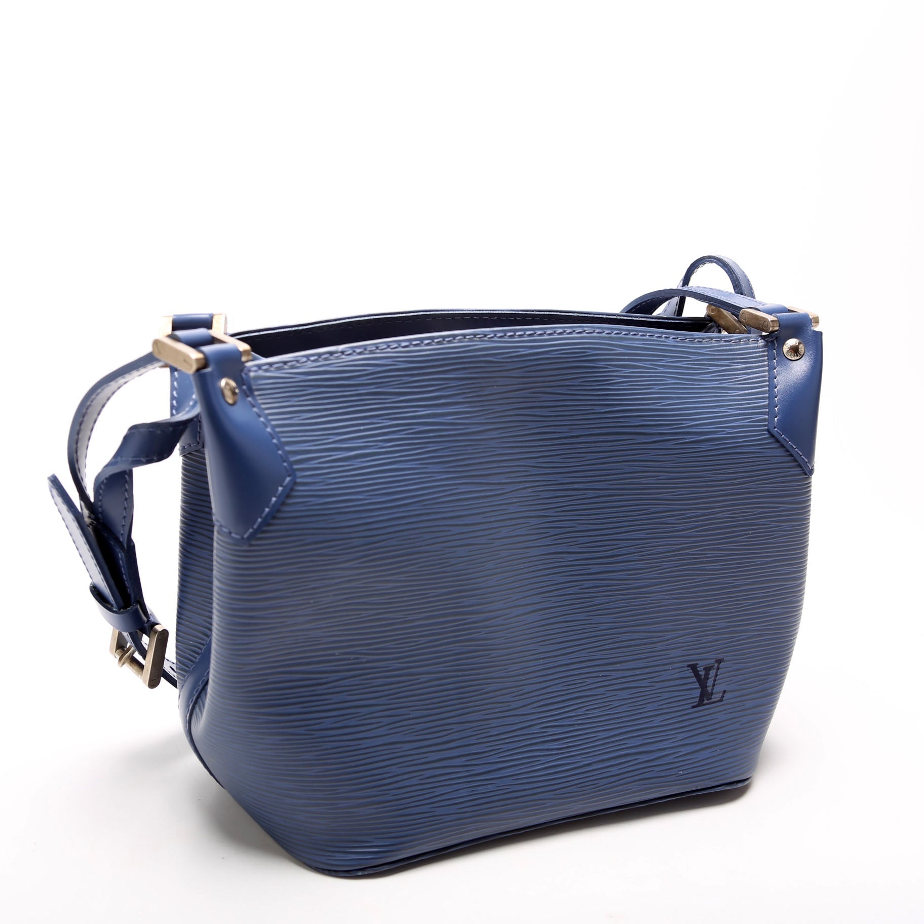 Louis Vuitton Mandara PM Epi Blue Handbag
