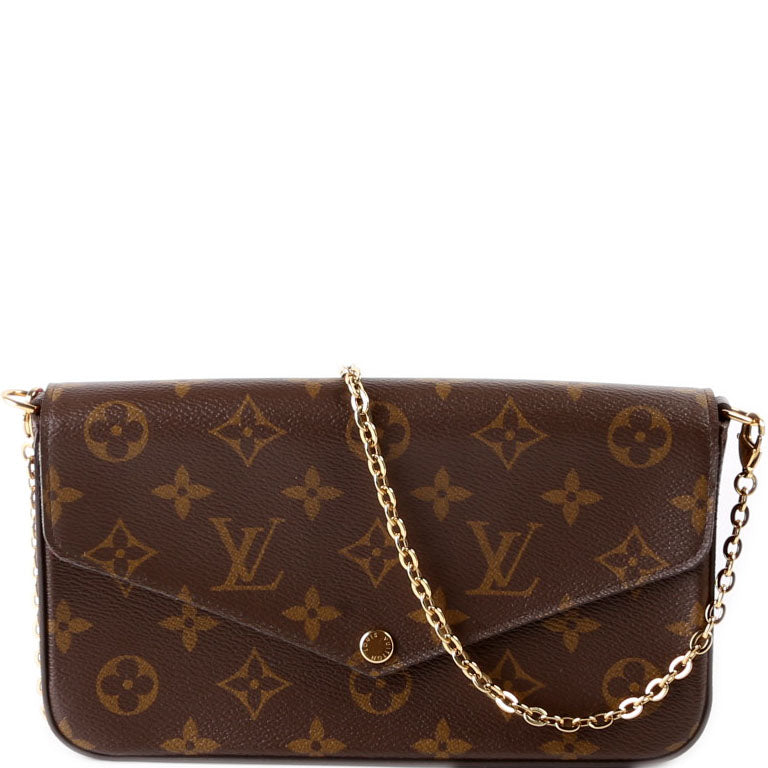 Louis Vuitton Pochette Felicie Berry Monogram Clutch Bag Berry 1