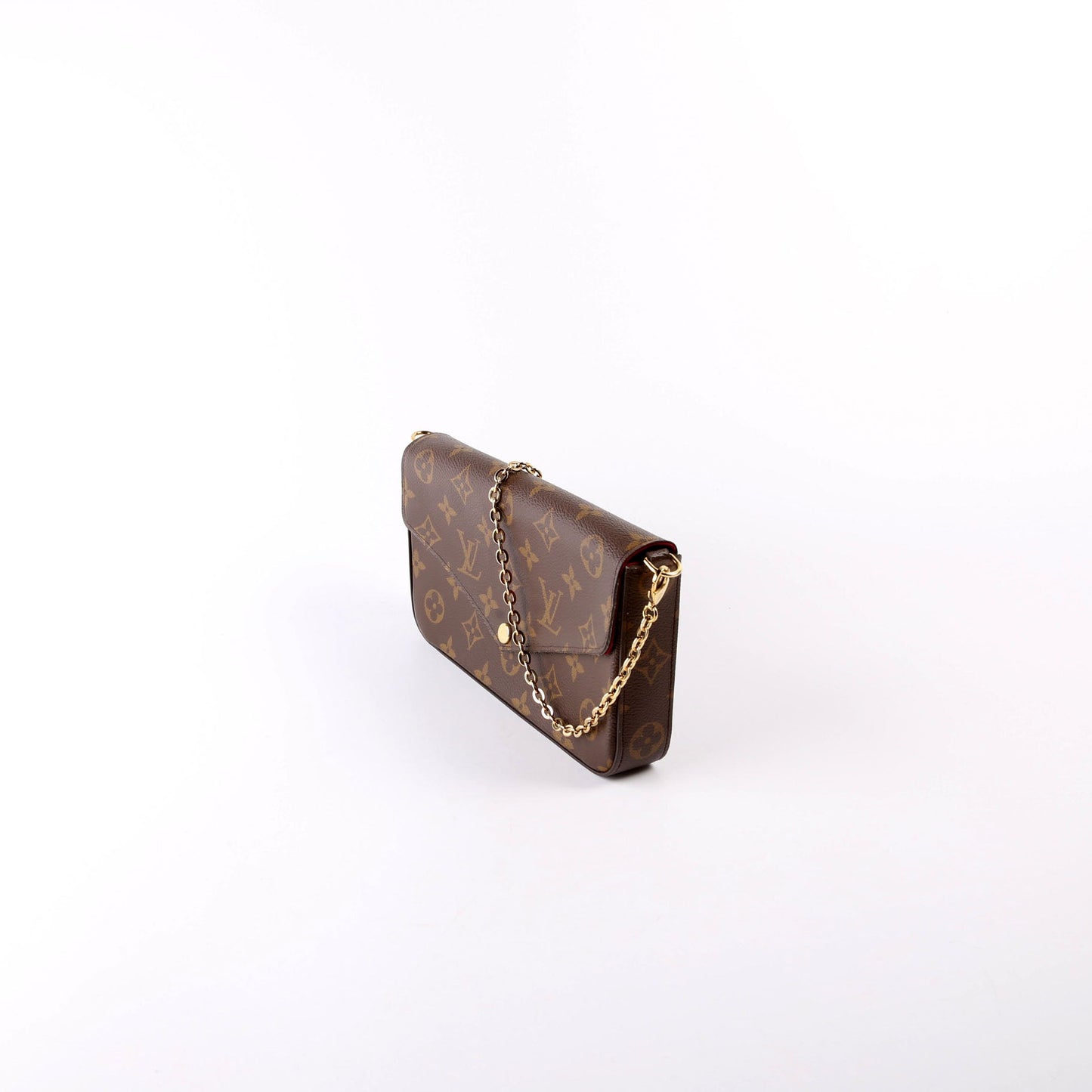 Louis Vuitton Pochette Felicie Berry Monogram Clutch Bag Berry 1