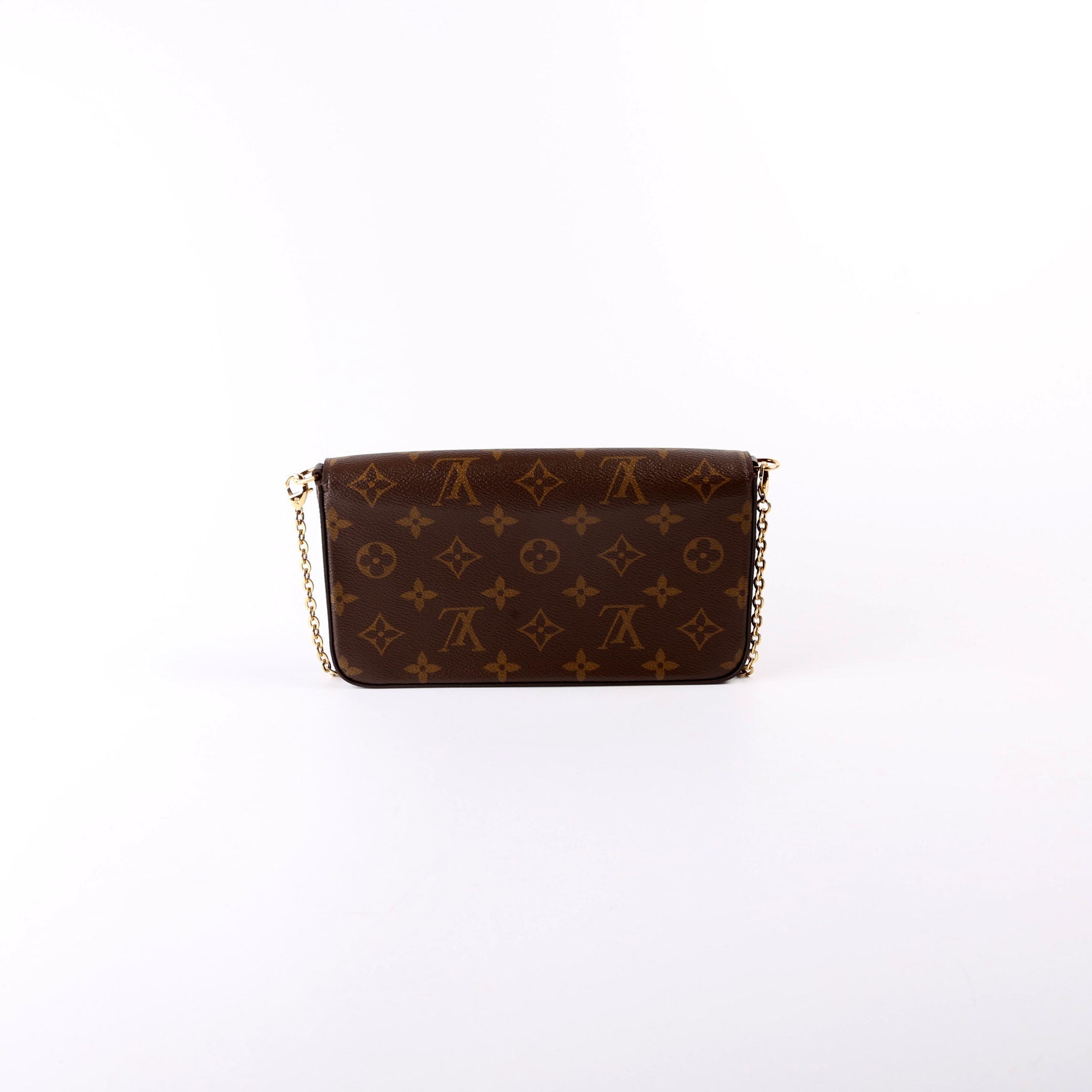 Louis Vuitton Pochette Felicie Berry Monogram Clutch Bag Berry 1