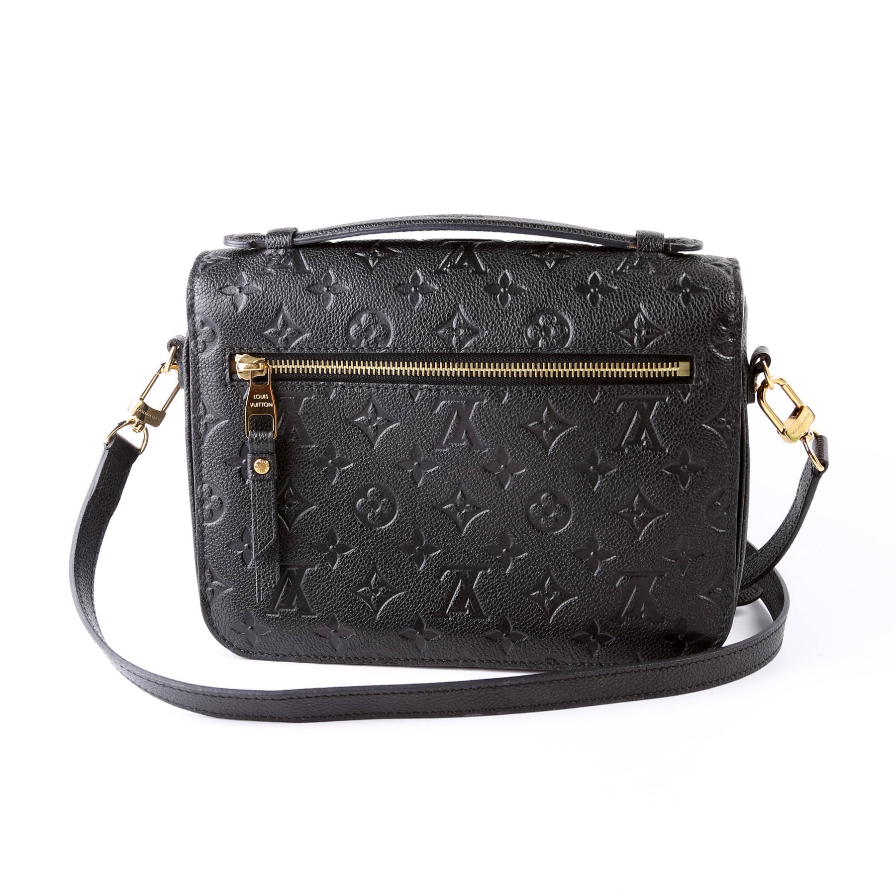 Louis Vuitton Pochette Metis Empreinte Black Clutch Bag Black 1