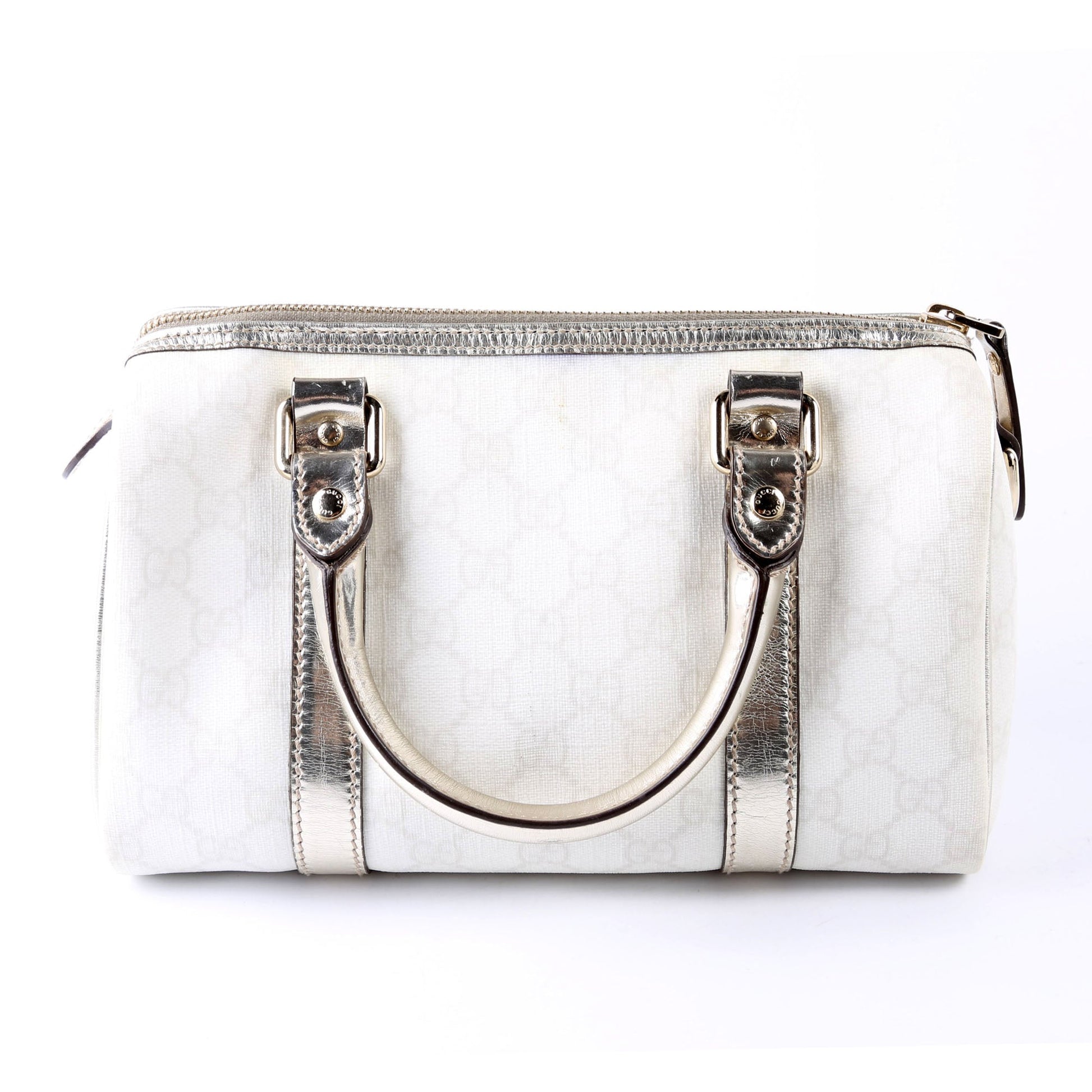 Gucci GG Plus Joy Boston White Small Travel Bag
