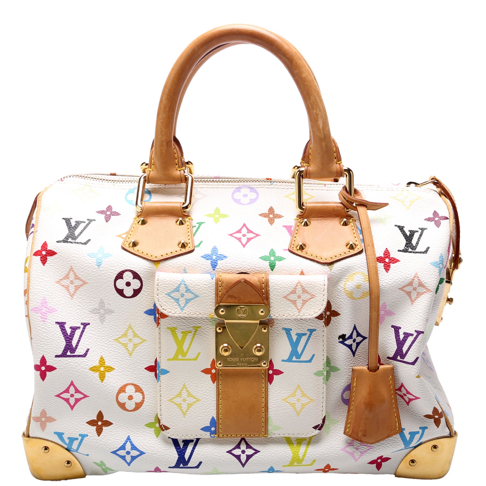 Louis Vuitton Speedy 30 Multicolor Handbag Multicolor 7
