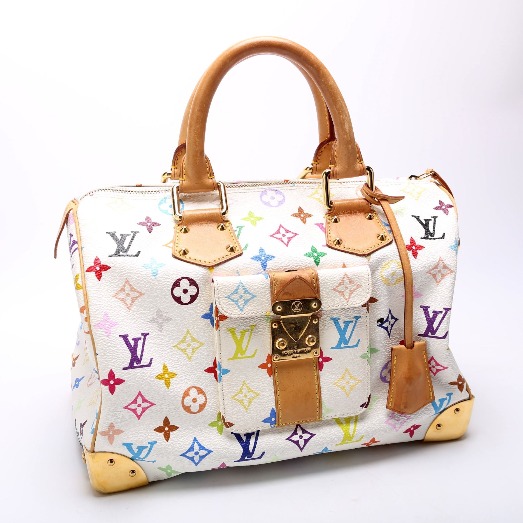 Louis Vuitton Speedy 30 Multicolor Handbag Multicolor 7