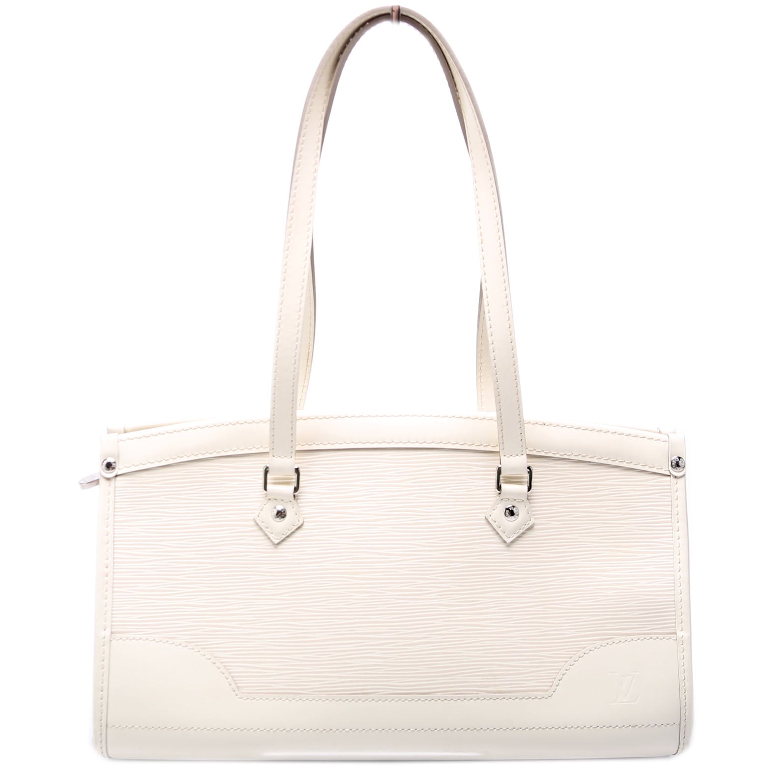 Louis Vuitton Madeleine PM Epi White Handbag