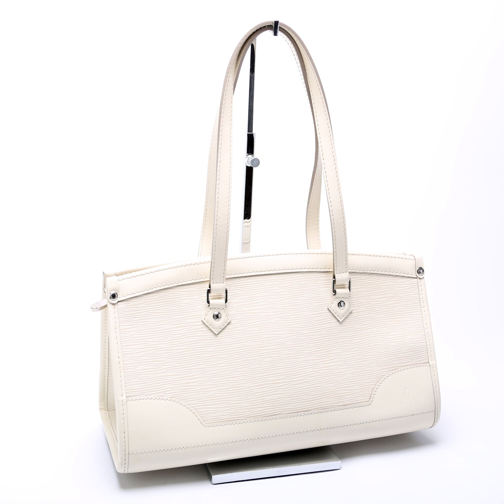 Louis Vuitton Madeleine PM Epi White Handbag