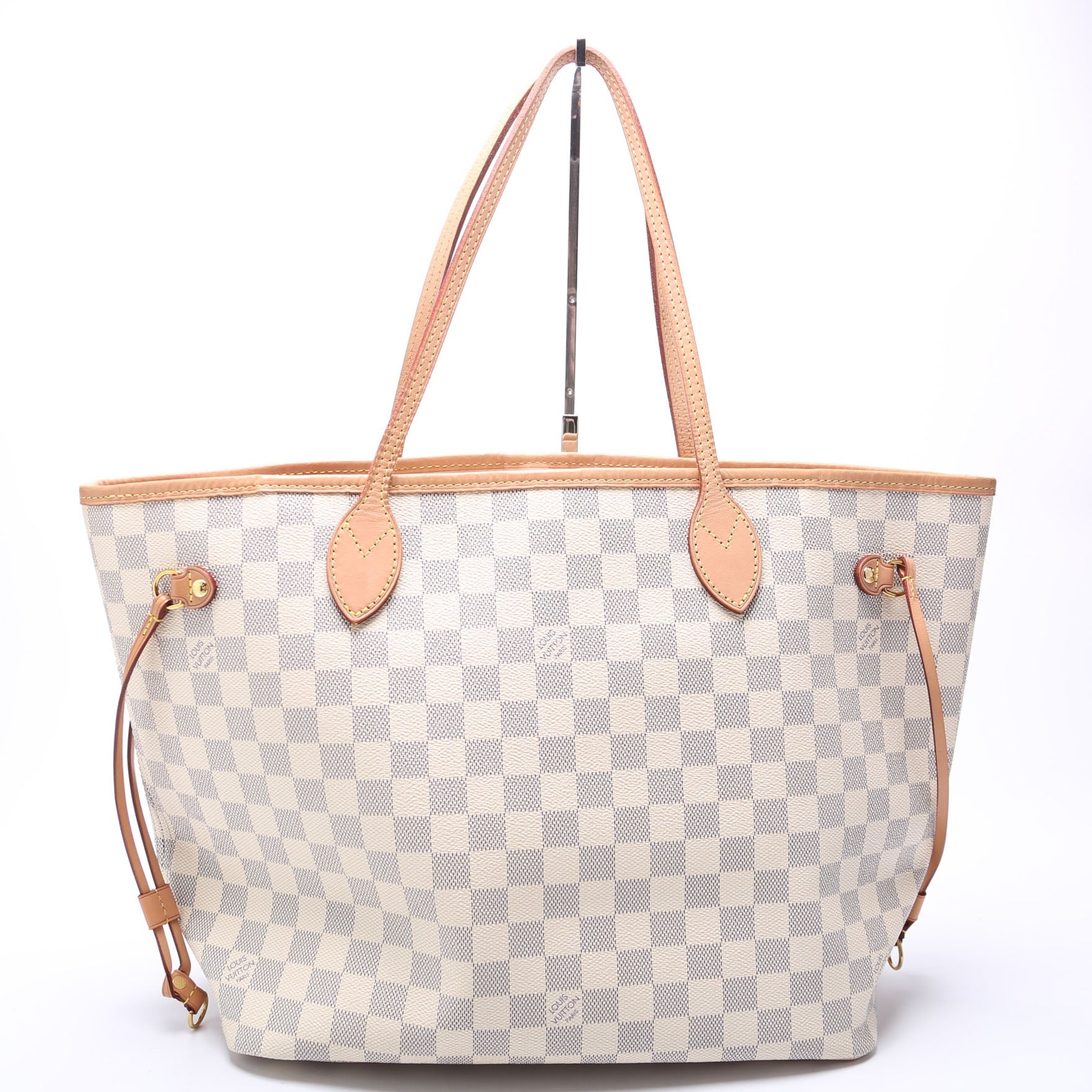 Louis Vuitton Neverfull W MM Azur Damier Pink Wallet Case